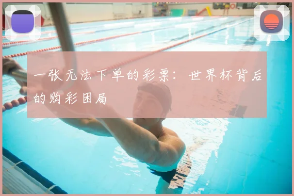 一张无法下单的彩票：世界杯背后的购彩困局